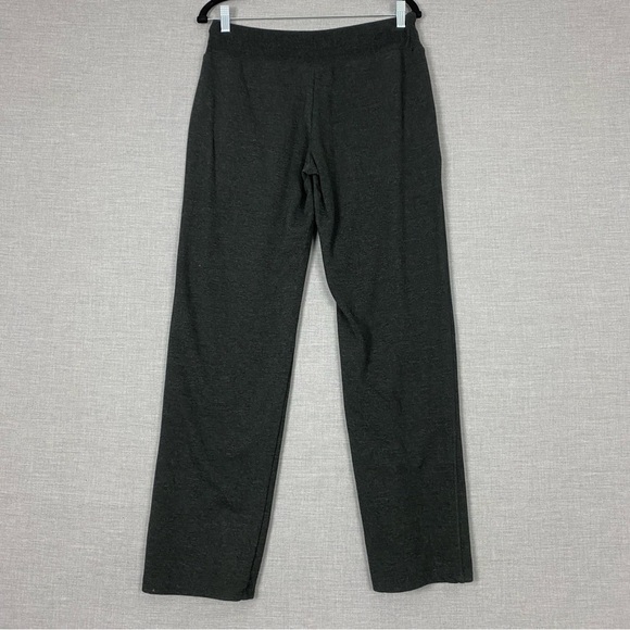 Eddie Bauer Jogging Pants Womens Med Grey Straight Leg Drawstring Waist Pockets - Picture 3 of 9